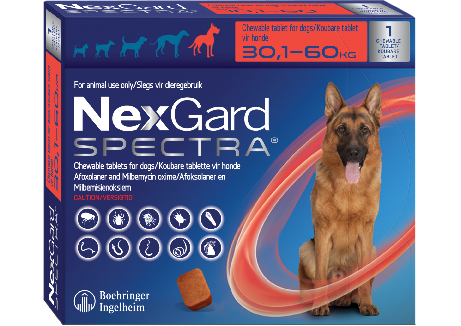 3 KUTU Nexgard Spectra (30-60 kg) Köpekler İçin 1 Kutu