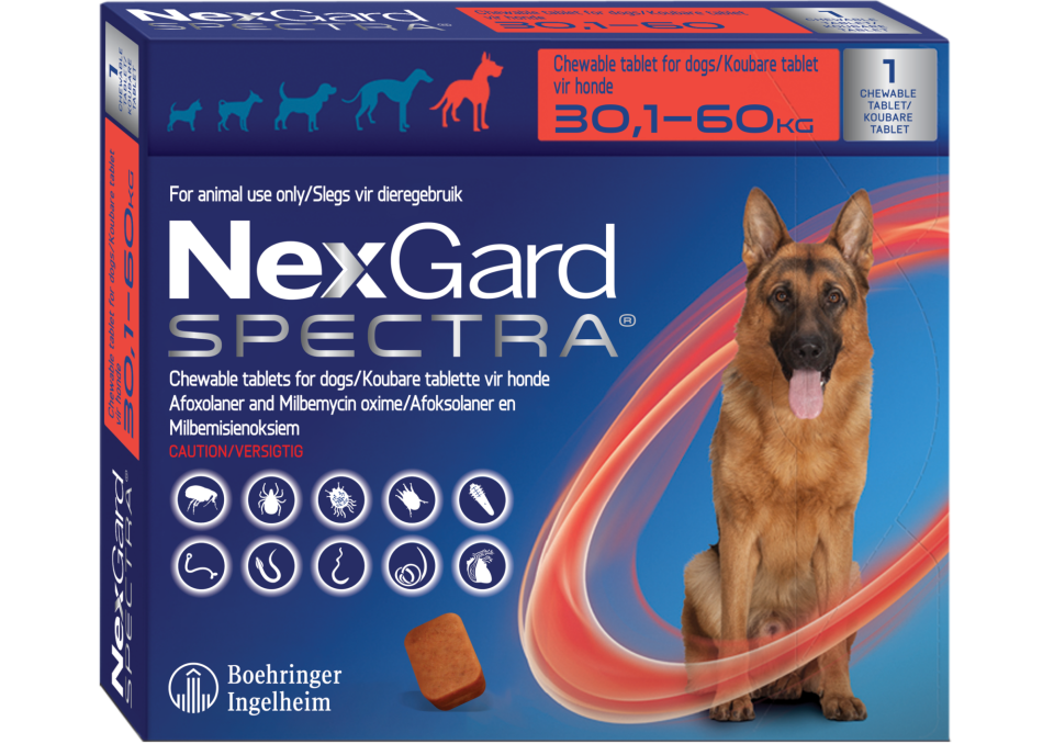 3 KUTU Nexgard Spectra (30-60 kg) Köpekler İçin 1 Kutu